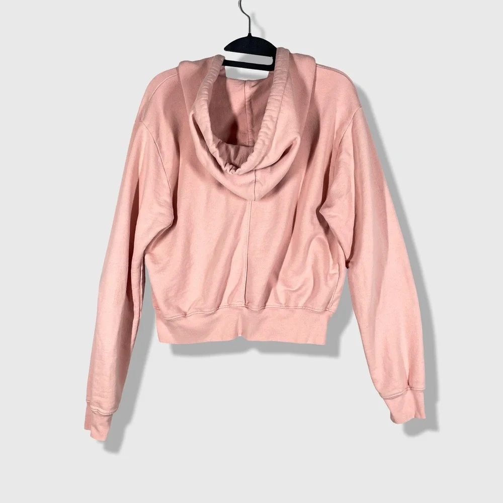 Cotton Citizen Zip Hoodie Womens M Pink Athleisure Streetwear Minimalist